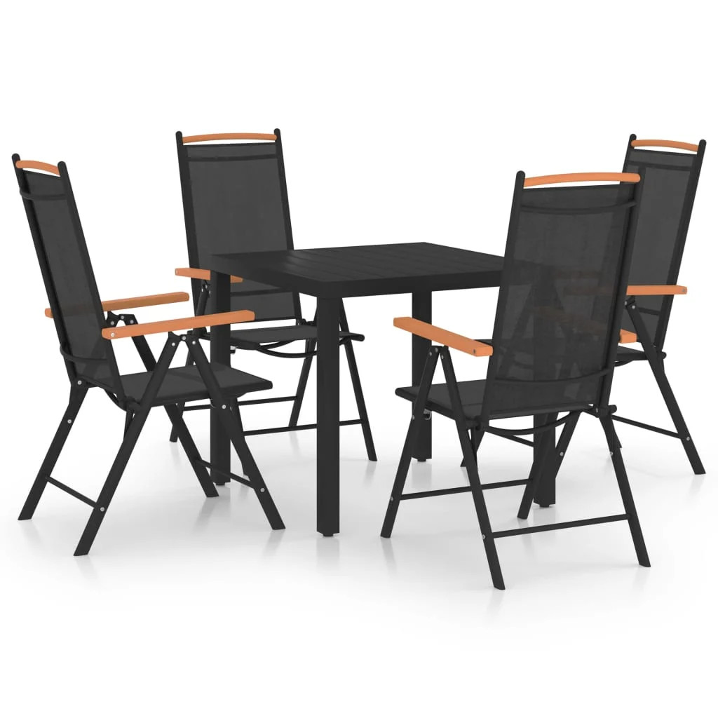 5 Piece With Black Table Top